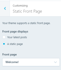 static page