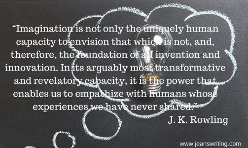 JK Rowling quote on imagination Jean's Writing