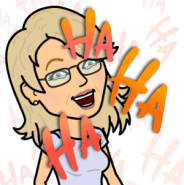 Ha ha ha Bitmoji Jean Cogdell
