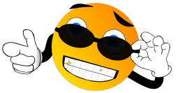 Cool dude smiley face