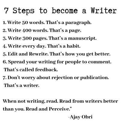 7 Steps to become a Writer