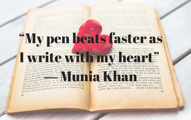 My pen beats faster as I write with my heart - Muia Khan