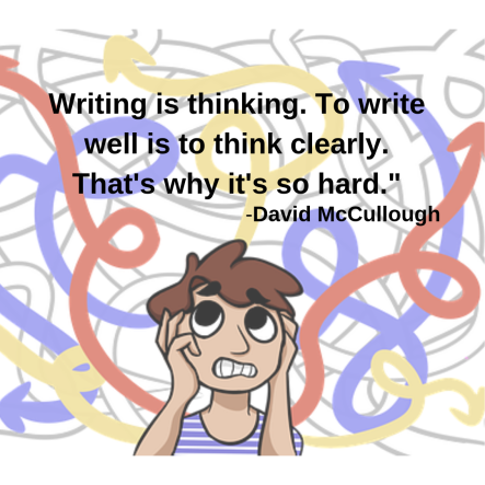 David McCullough quote - Writing is thinking.