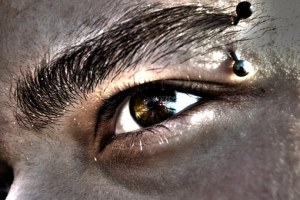 pierced eyebrow