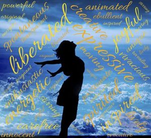 woman expressing ideas