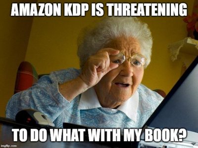 Amazon KDP threatening letter